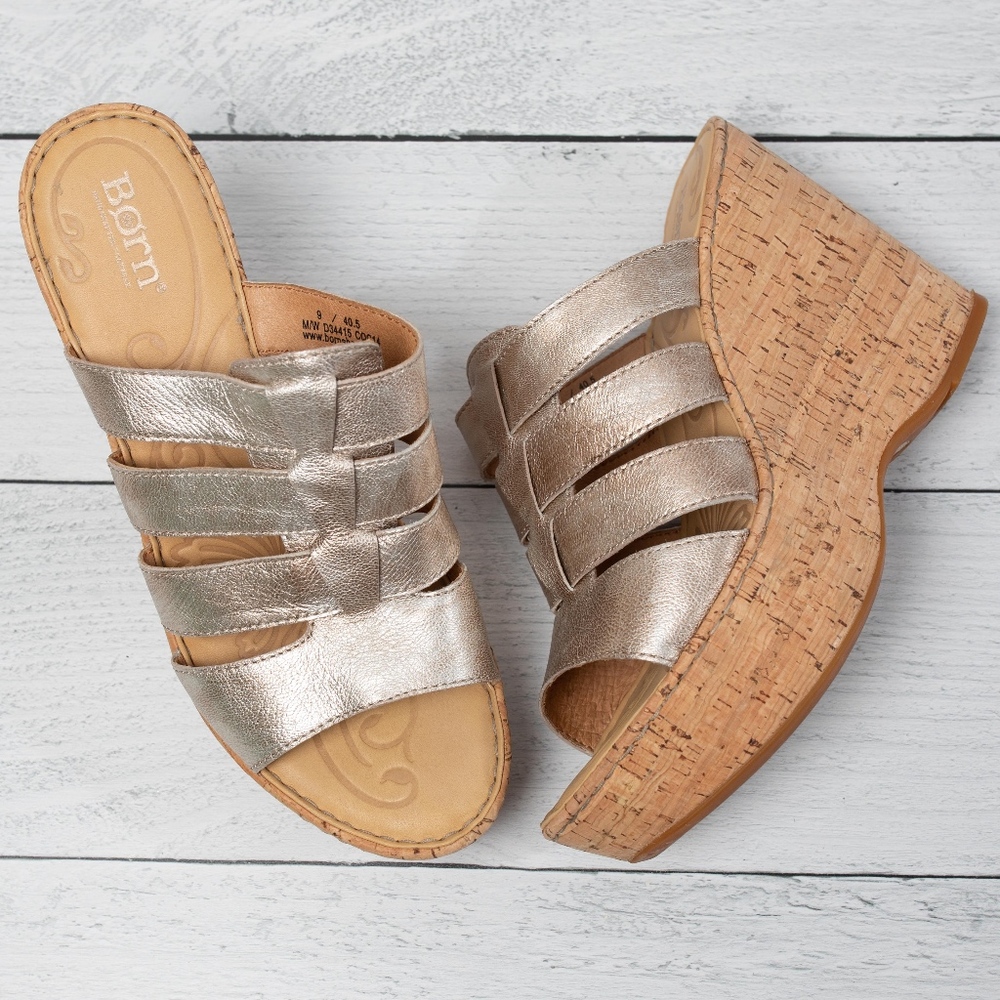 Born platform wedge sandals